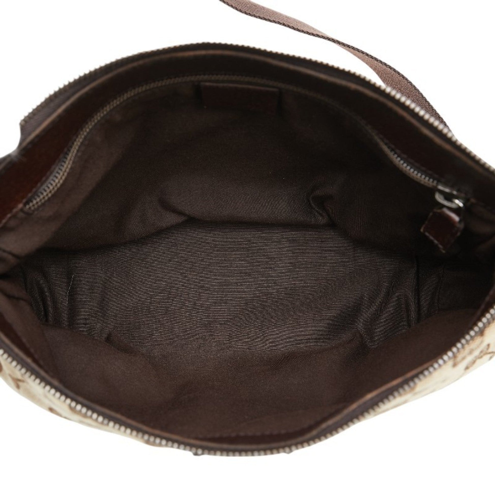 Gucci Leather Canvas Shoulder Bag
