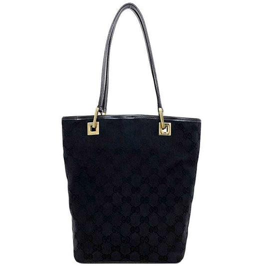 Gucci Leather Canvas Tote