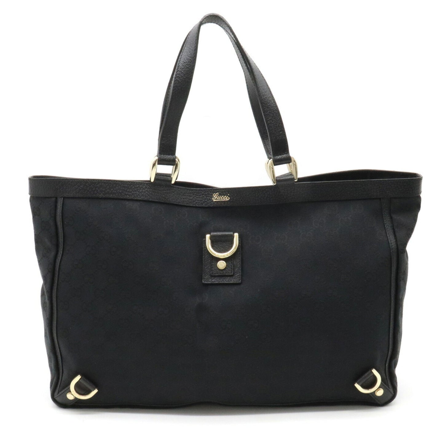 Gucci Leather Canvas Tote