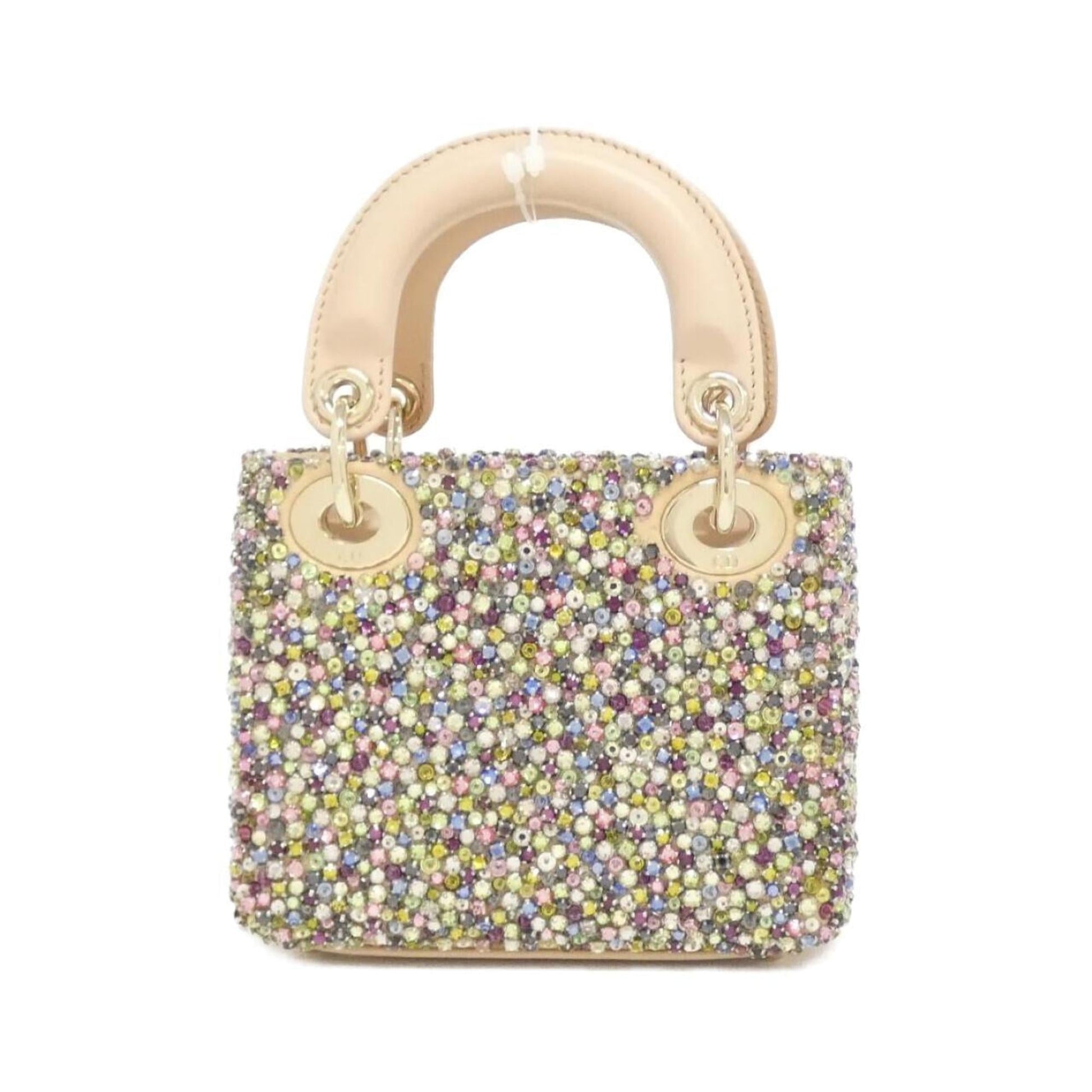 Christian Dior Multi-Color Leather Rhinestone Shoulder Bag ()