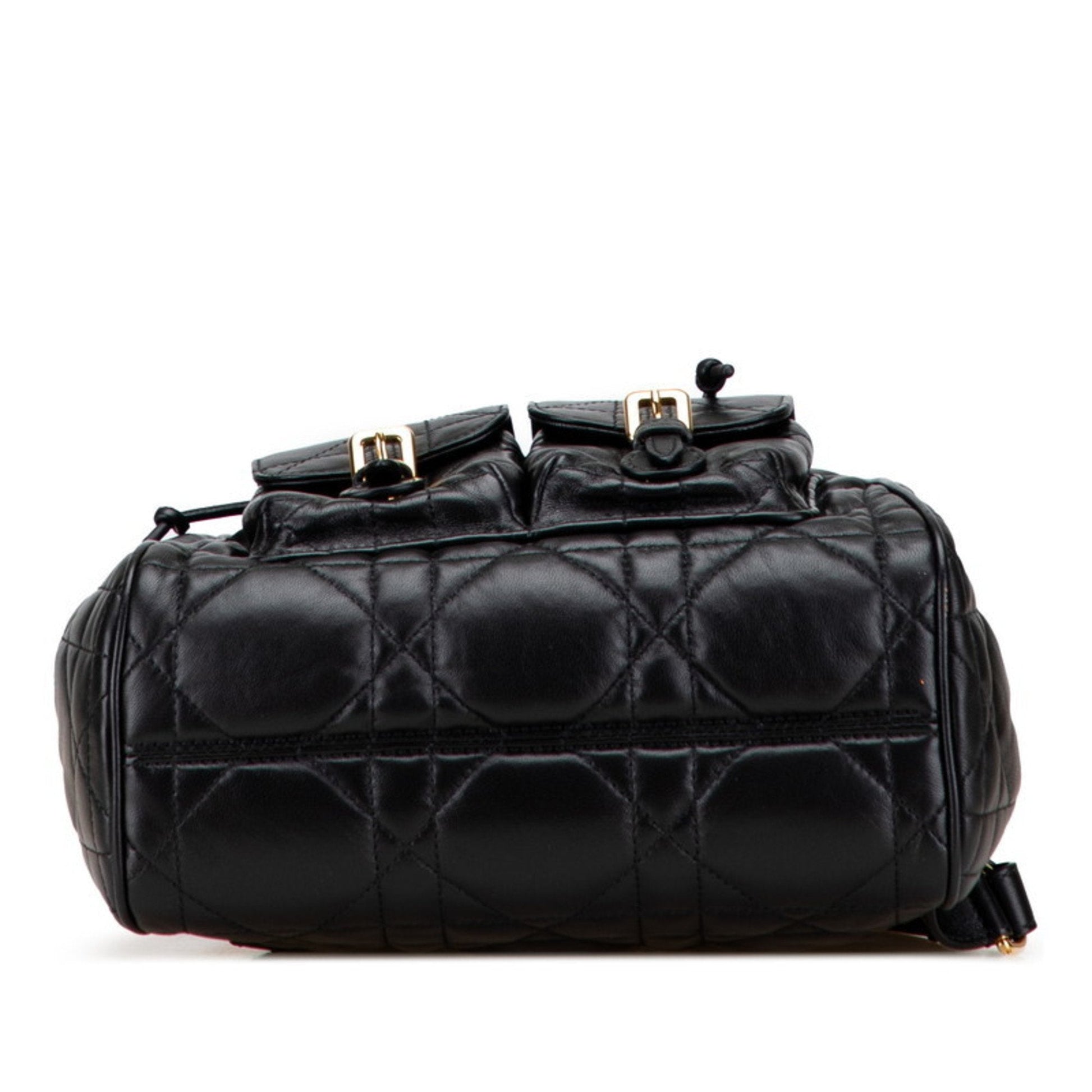 Christian Dior Black Leather Backpack ()