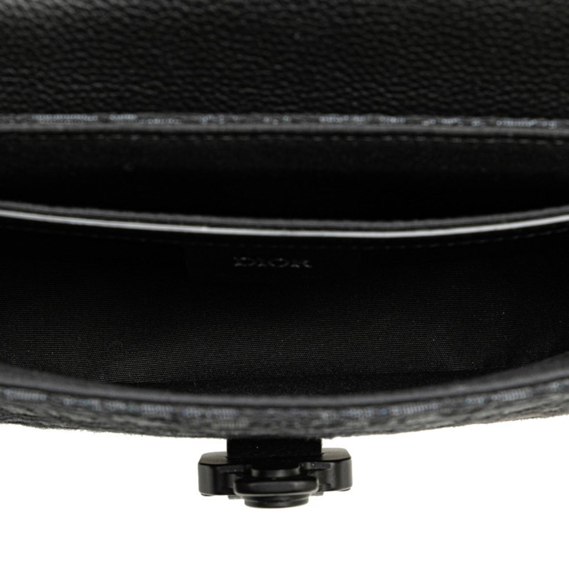 Christian Dior Black Canvas Leather Shoulder Bag ()