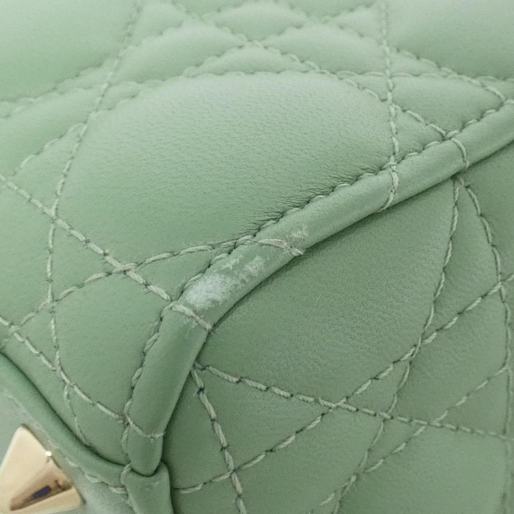 Christian Dior Gold Leather Handbag ()