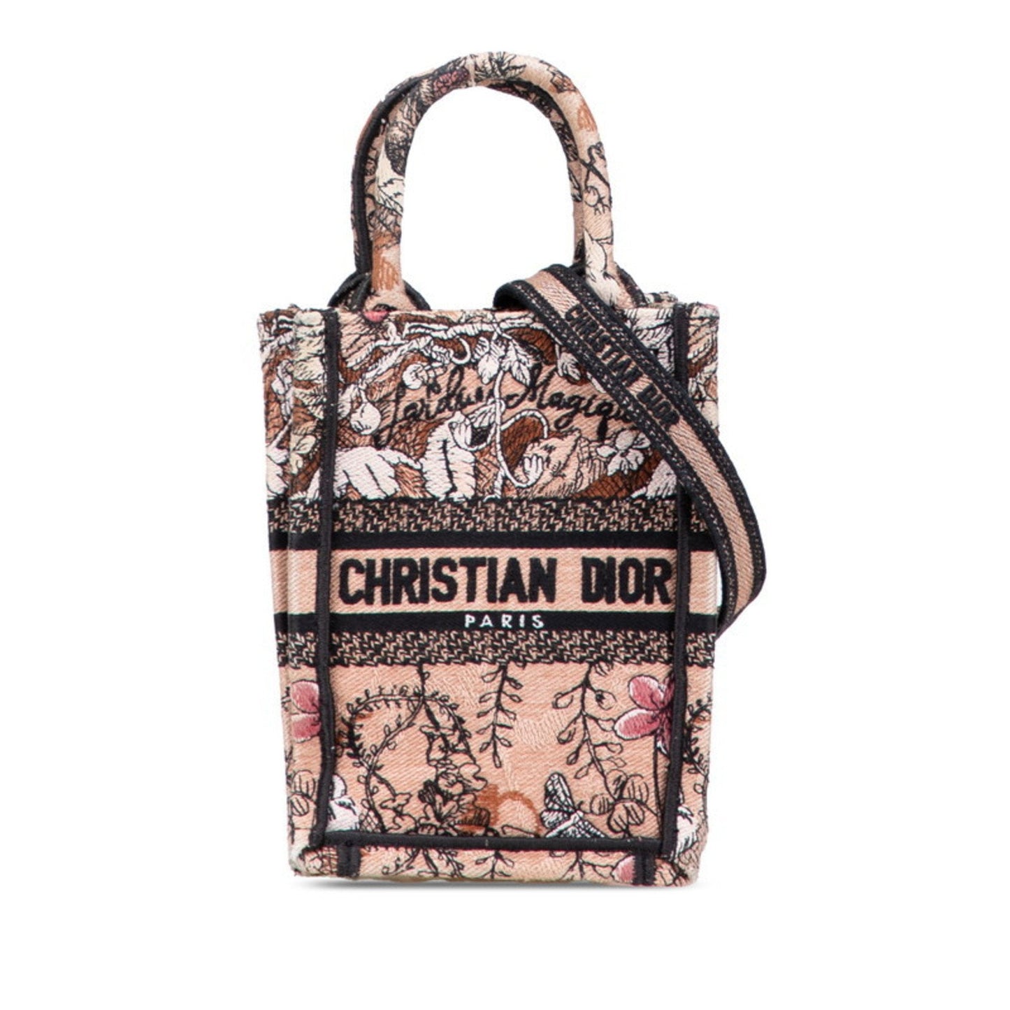 Christian Dior Brown Canvas Shoulder Bag Tote Bag ()