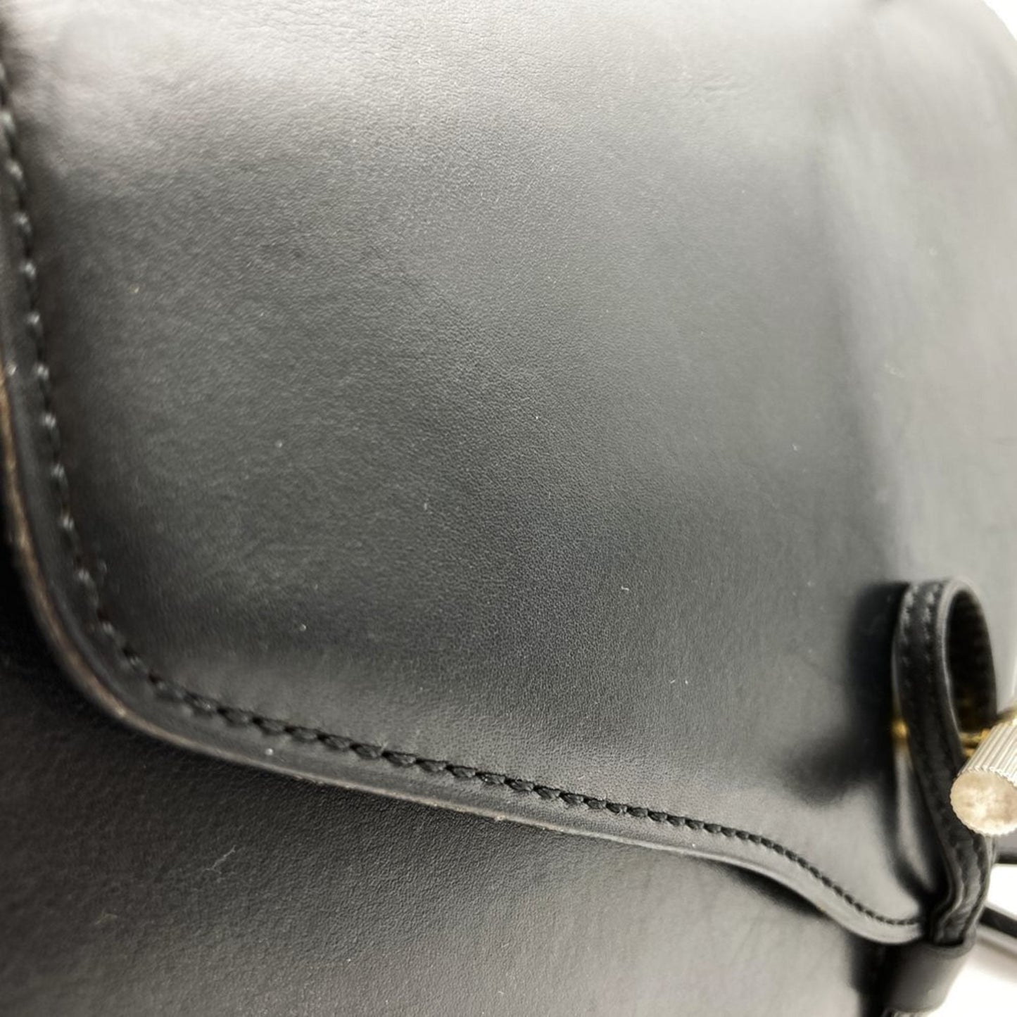 Christian Dior Black Leather Shoulder Bag ()