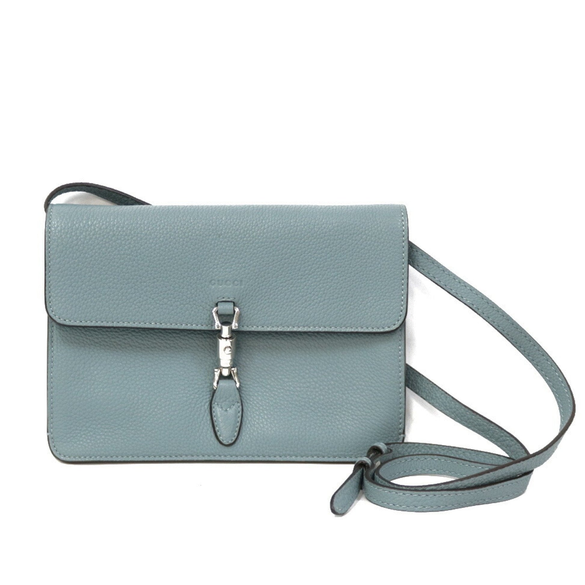 Gucci Blue Leather Shoulder Bag Style 2