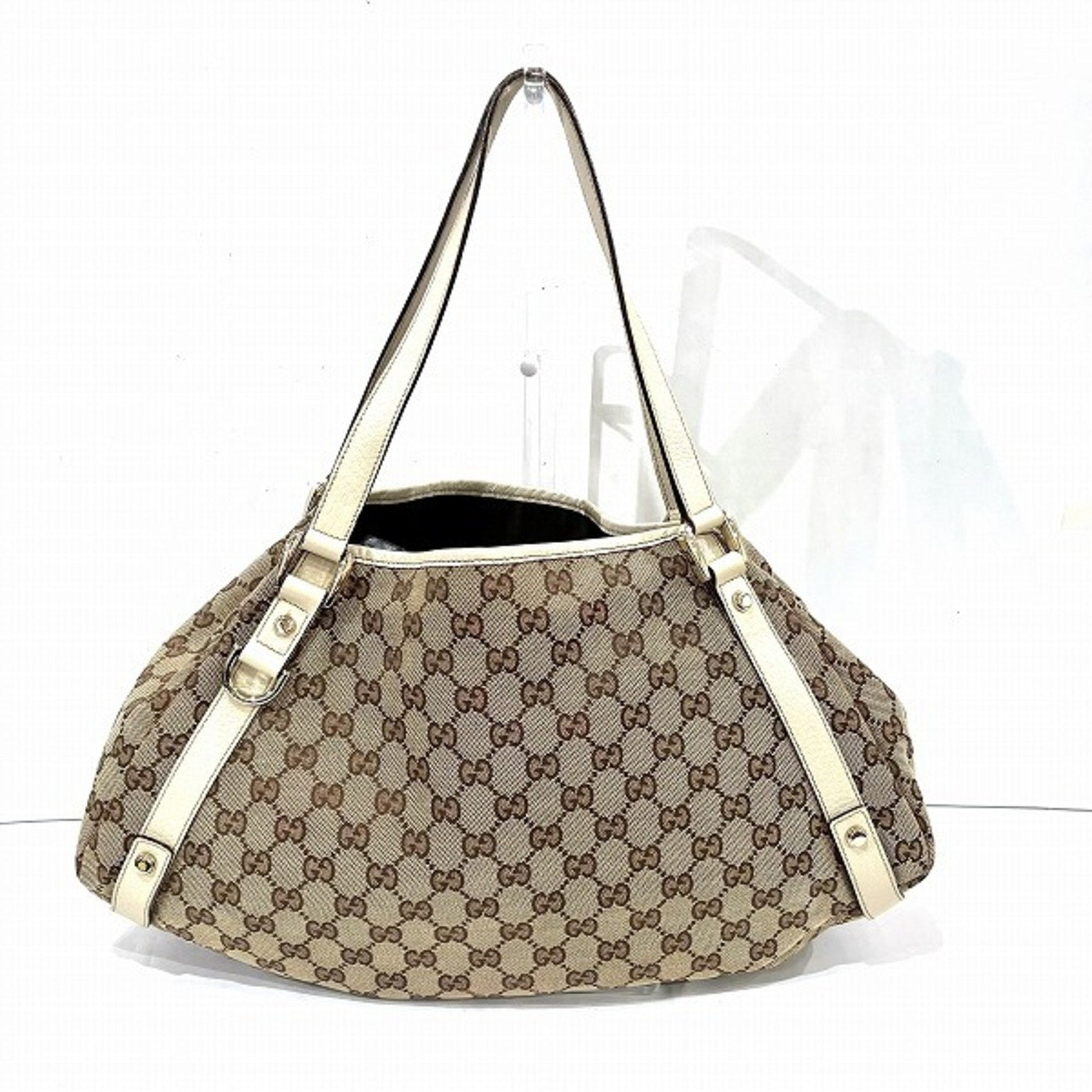 Gucci Leather Canvas Tote