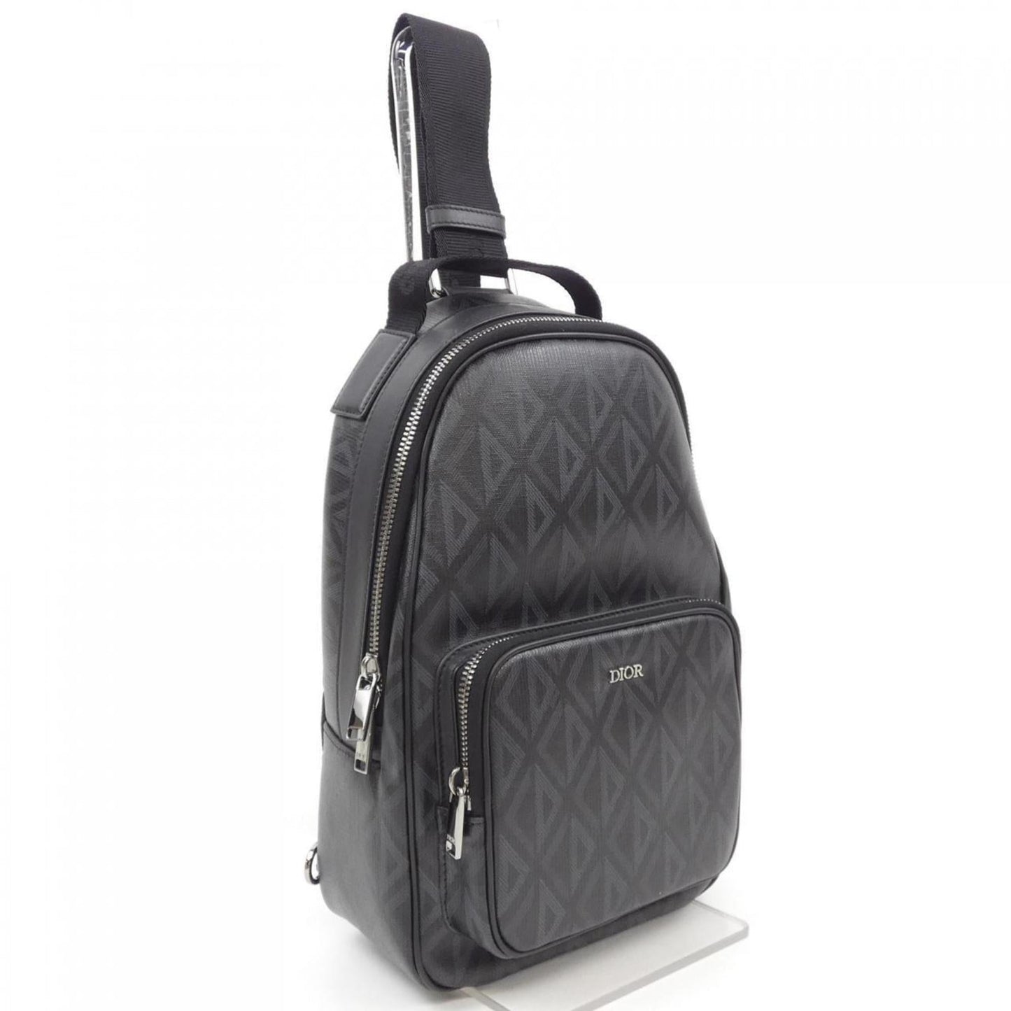 Christian Dior Black Gray Sling Bag ()