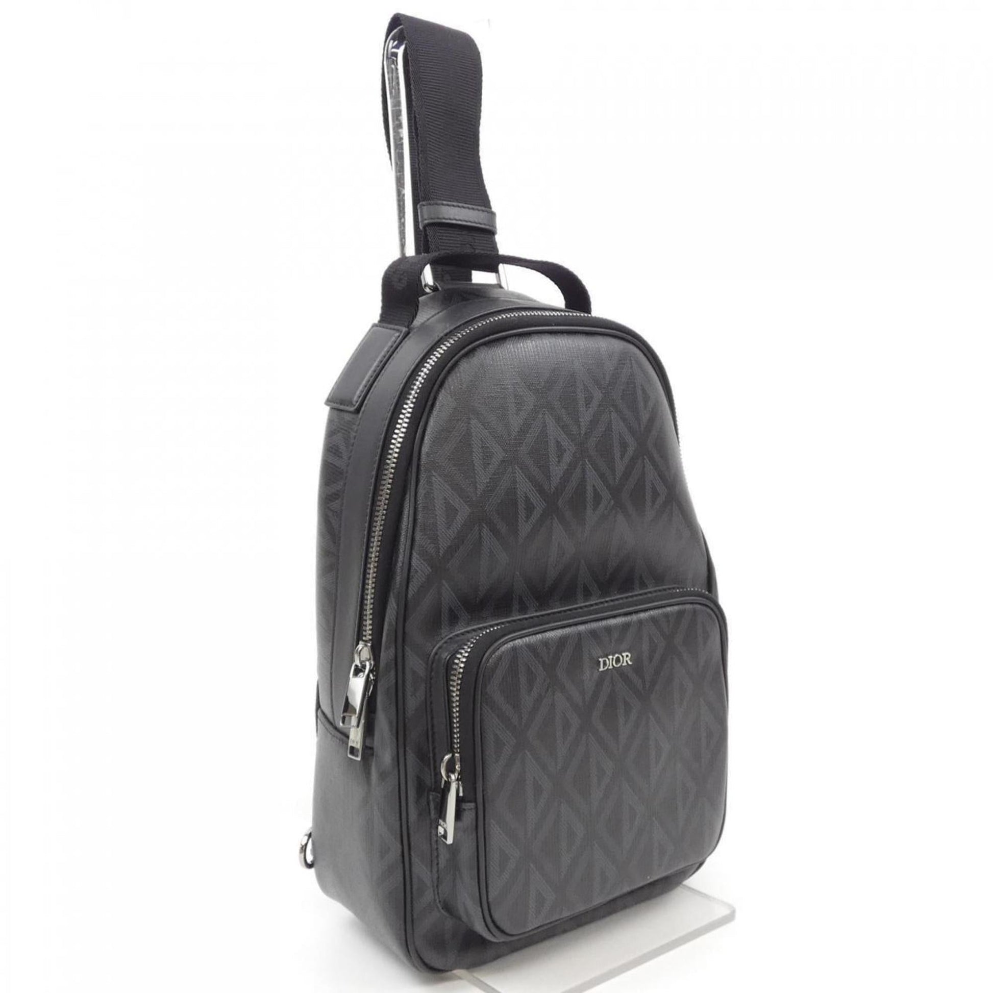 Christian Dior Black Gray Sling Bag ()