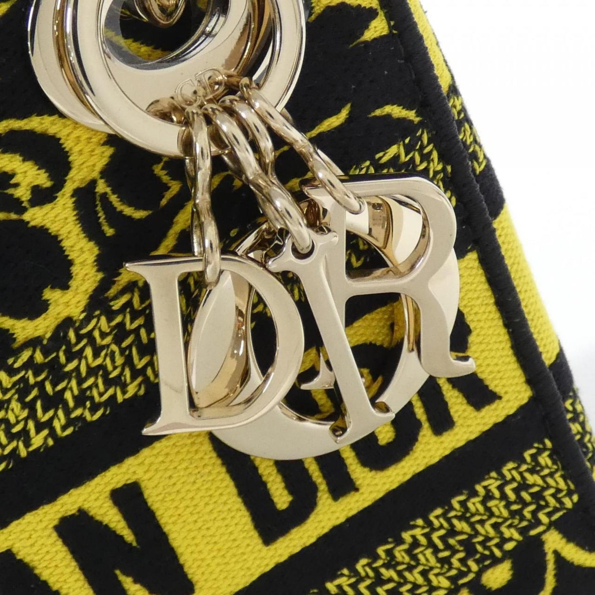 Christian Dior Yellow Canvas Handbag ()
