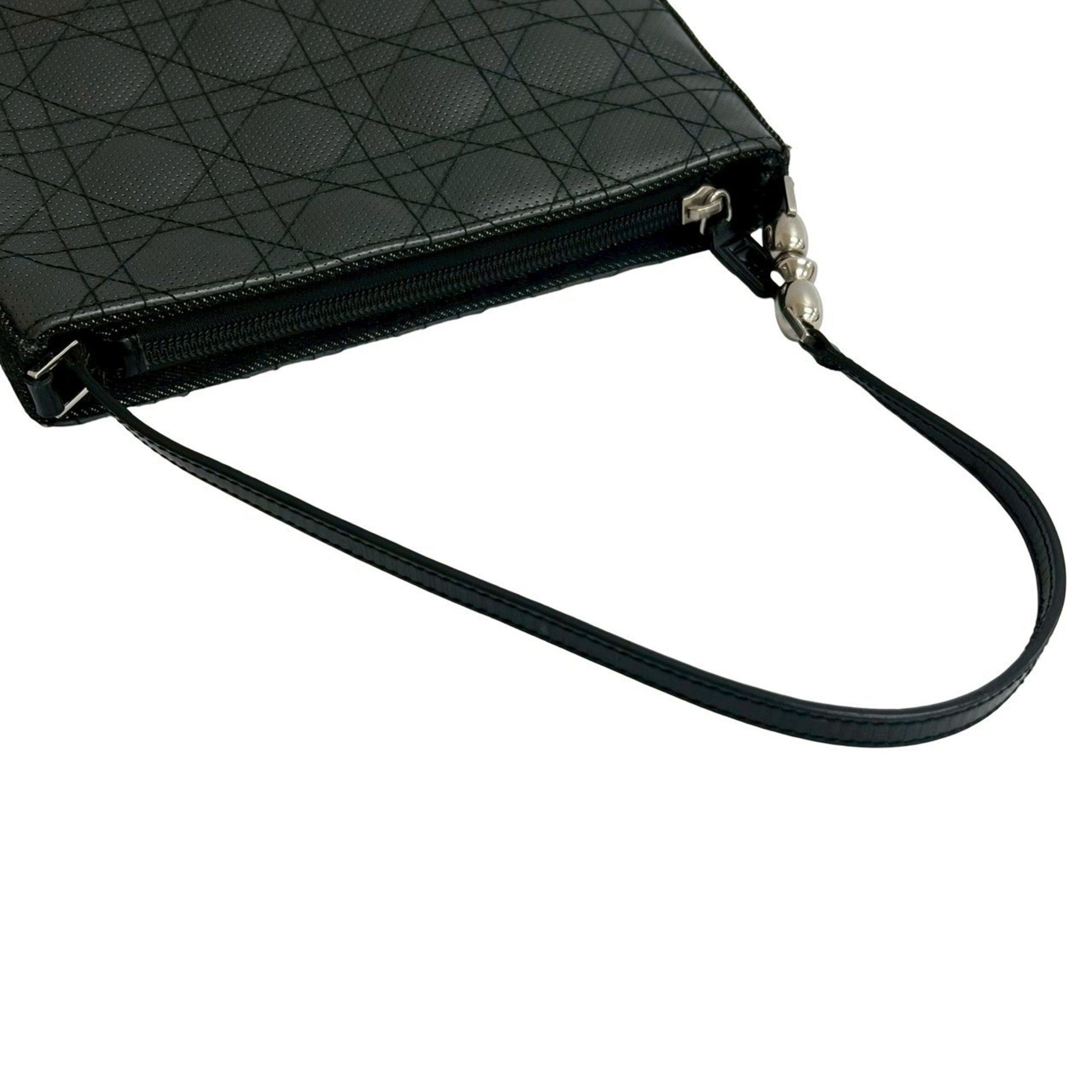 Christian Dior Black Leather Shoulder Bag ()
