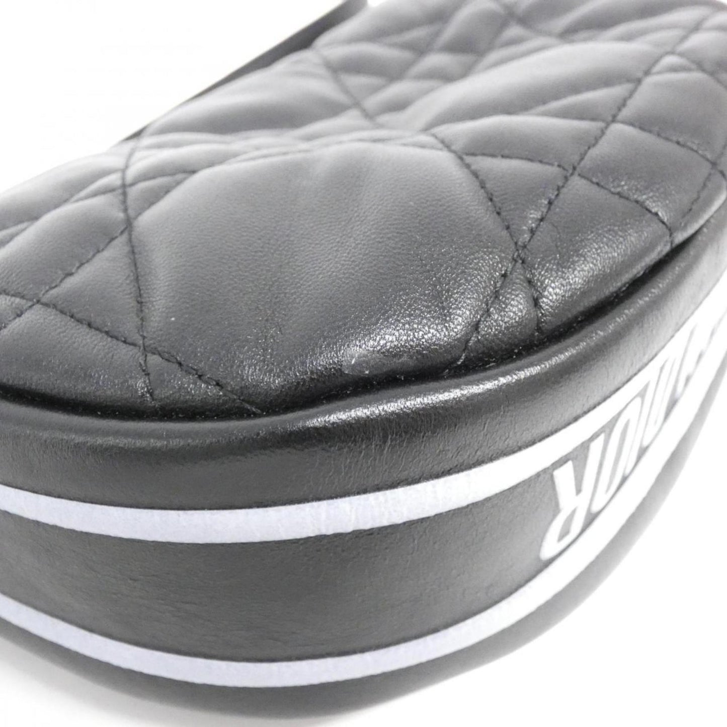 Christian Dior Black Leather Shoulder Bag ()
