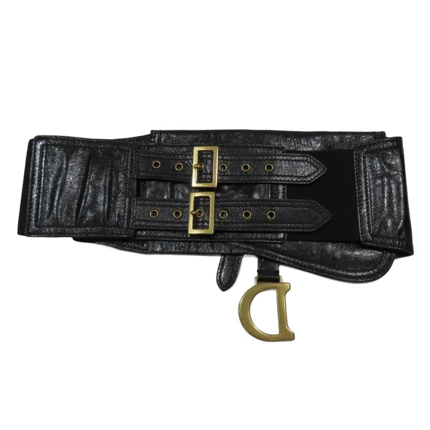 Christian Dior Black Leather Sling Bag ()