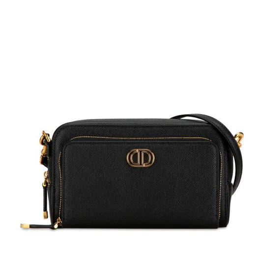 Christian Dior Black Leather Shoulder Bag ()