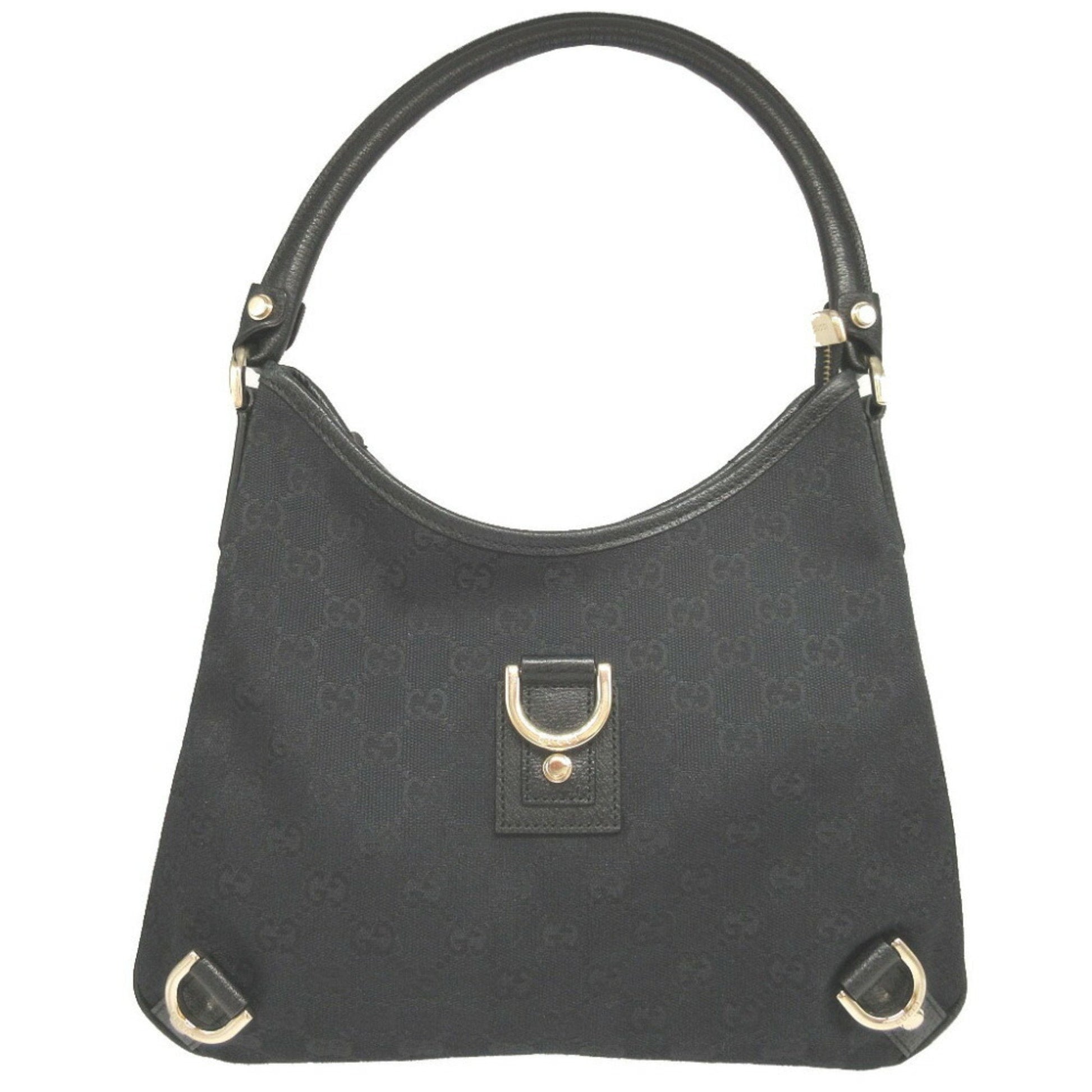 Gucci Leather Canvas Shoulder Bag