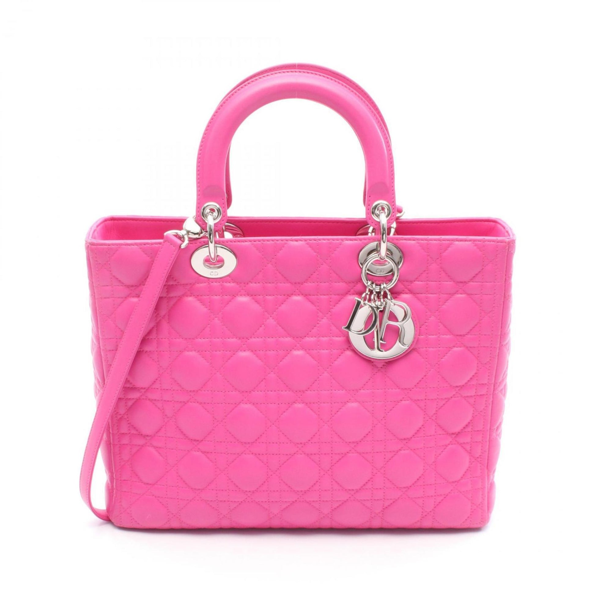 Christian Dior Pink Leather Handbag ()