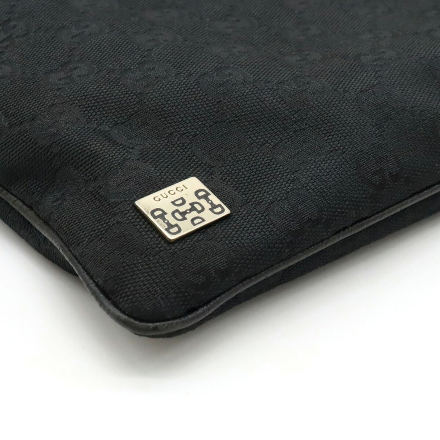 Gucci Leather Canvas Shoulder Bag