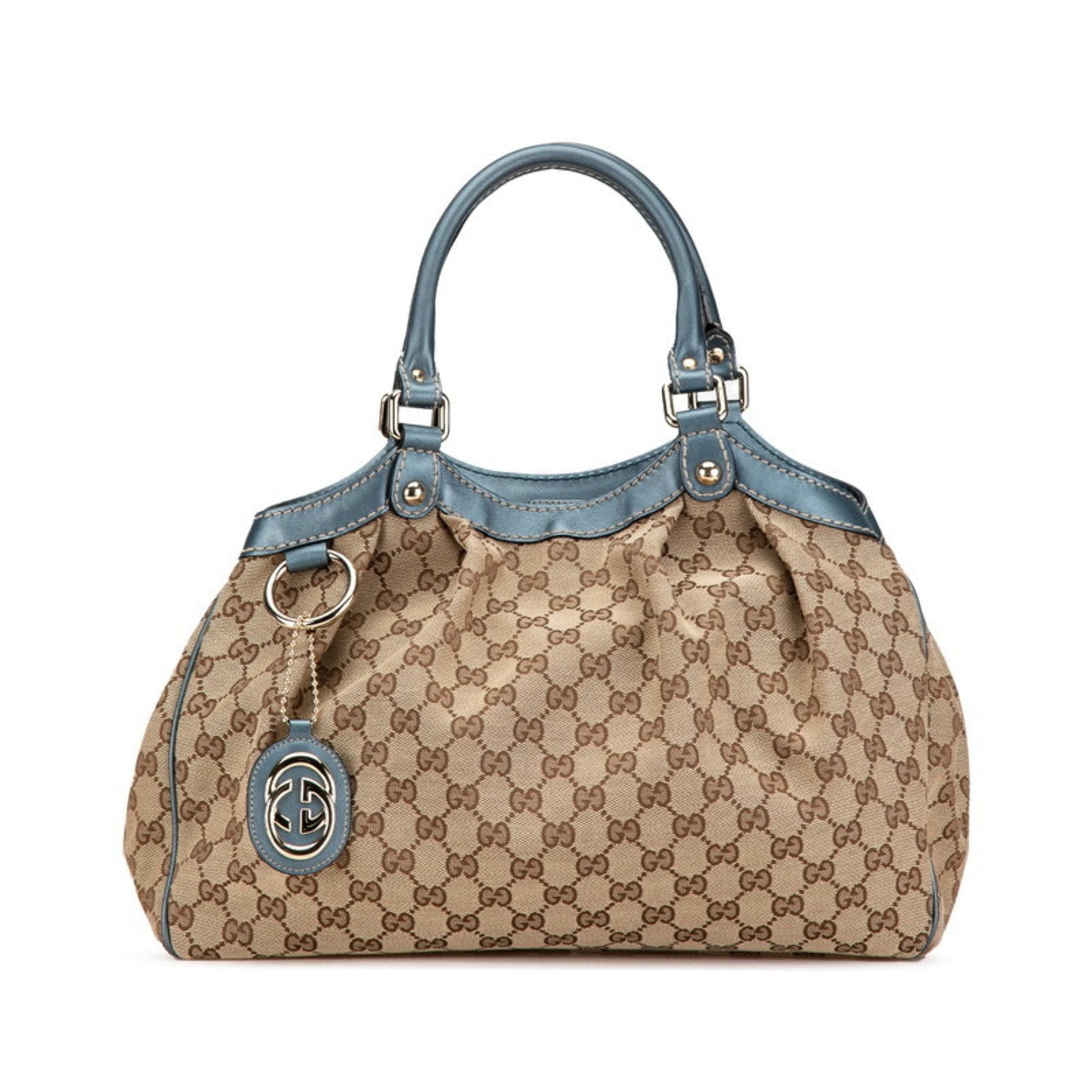 Gucci Leather Canvas Tote
