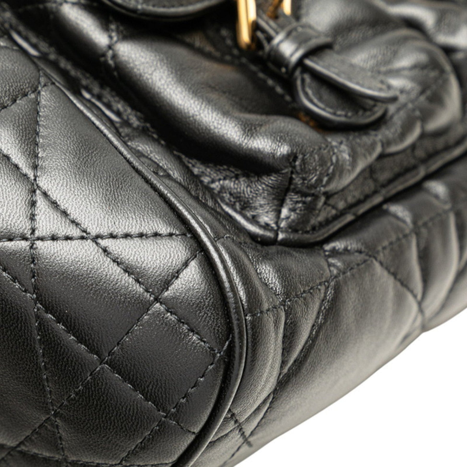 Christian Dior Black Leather Backpack ()