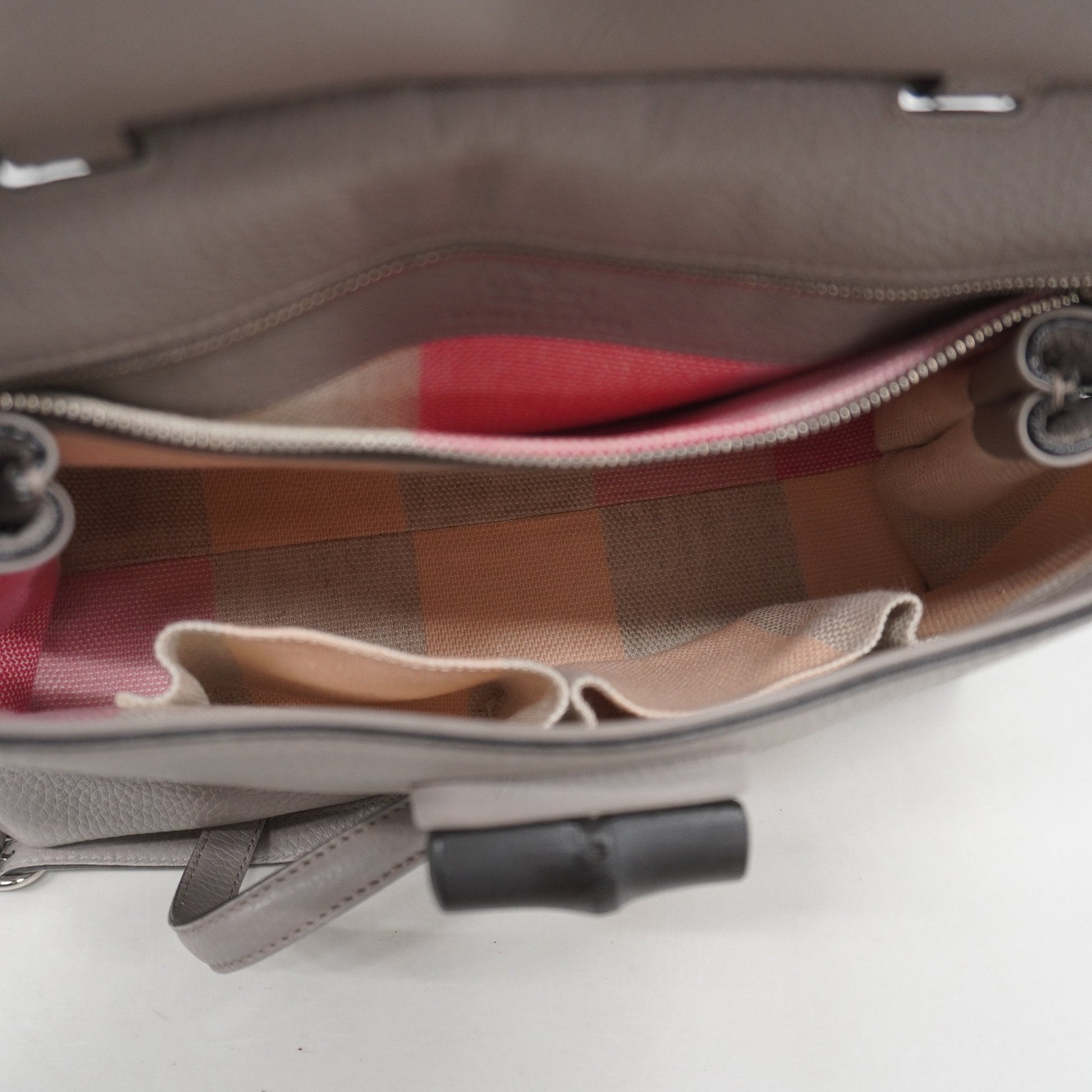 Gucci Bamboo Leather Shoulder Bag Style 3