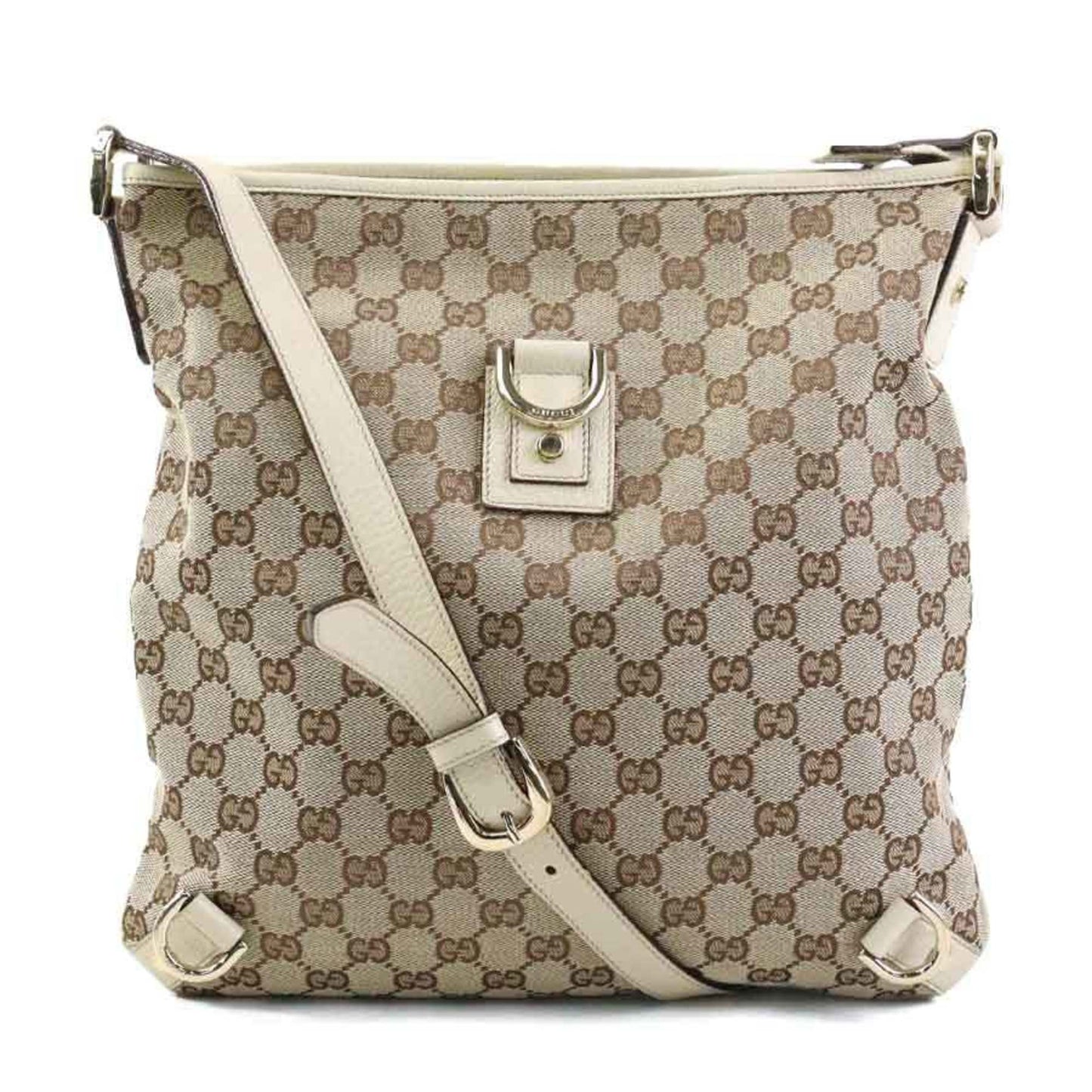 Gucci Leather Canvas Shoulder Bag