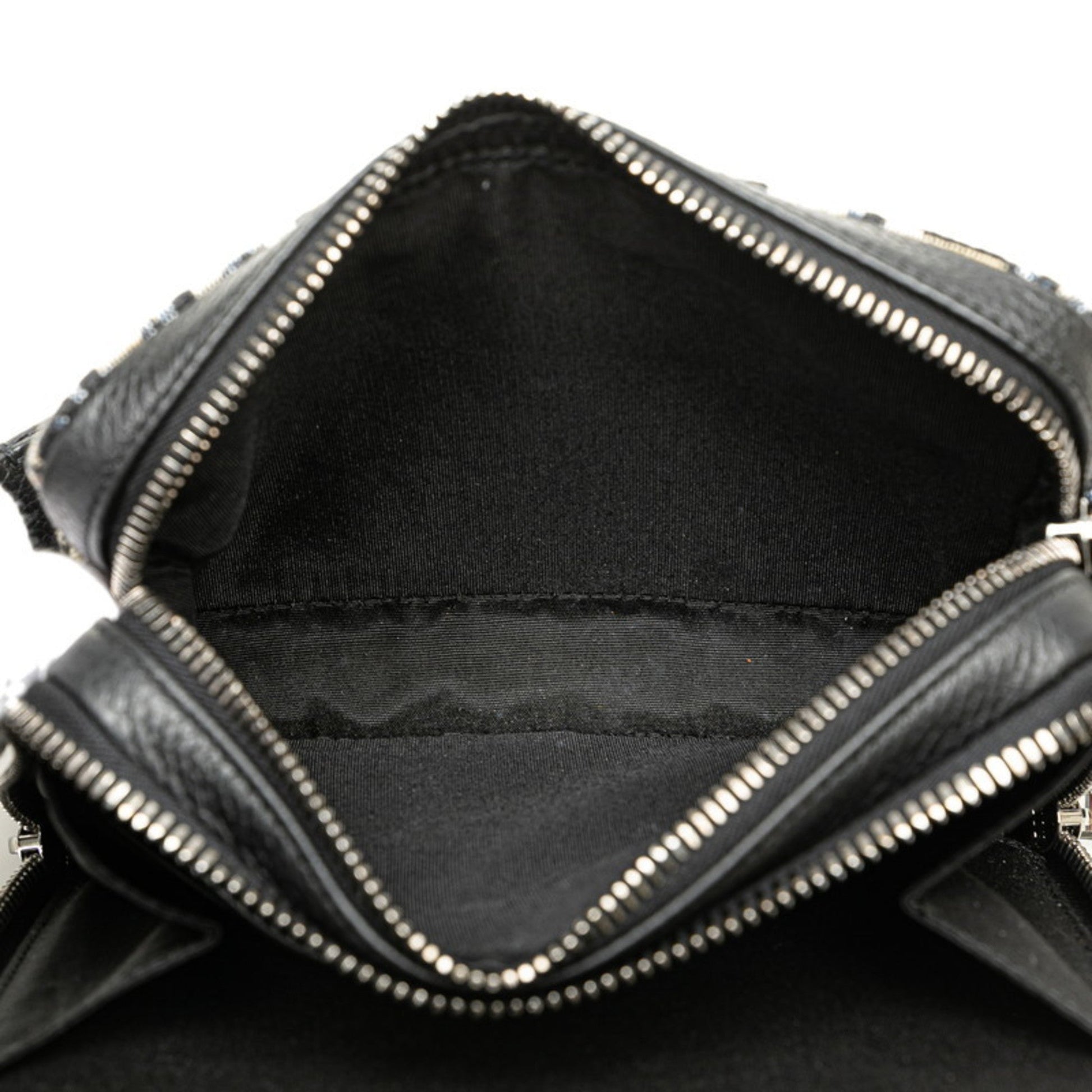 Christian Dior Beige Navy Jacquard Shoulder Bag ()