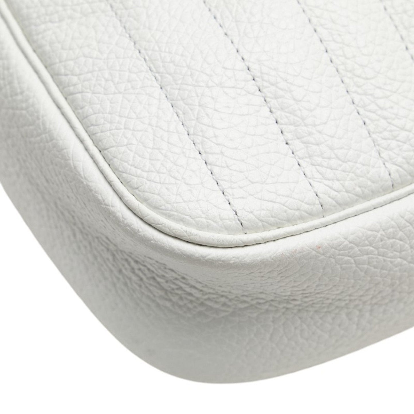 Christian Dior White Leather Shoulder Bag ()