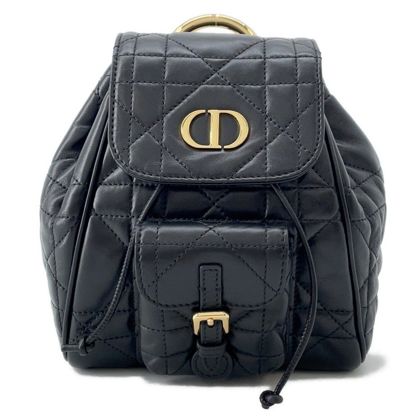 Christian Dior Black Leather Backpack ()