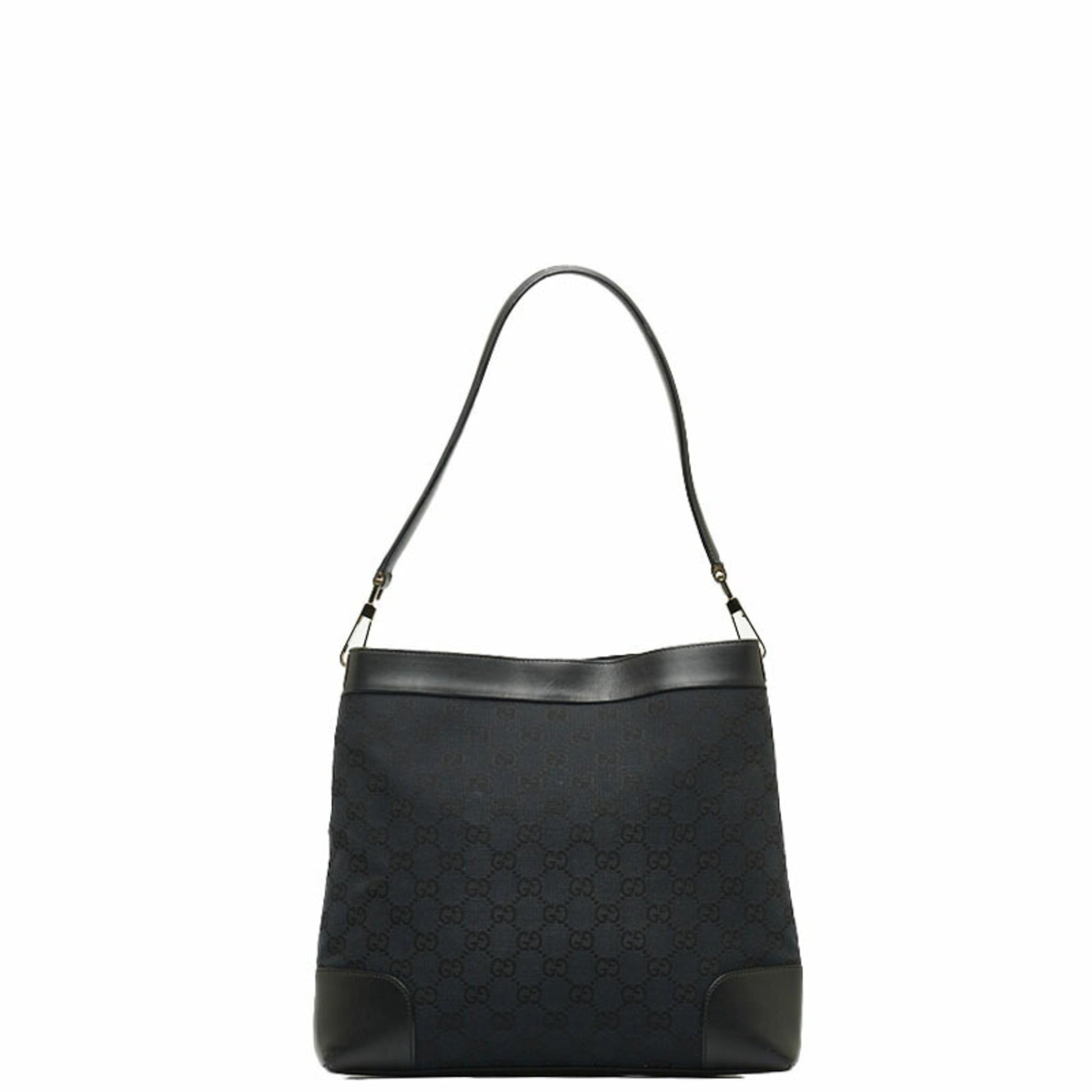 Gucci Leather Canvas Shoulder Bag