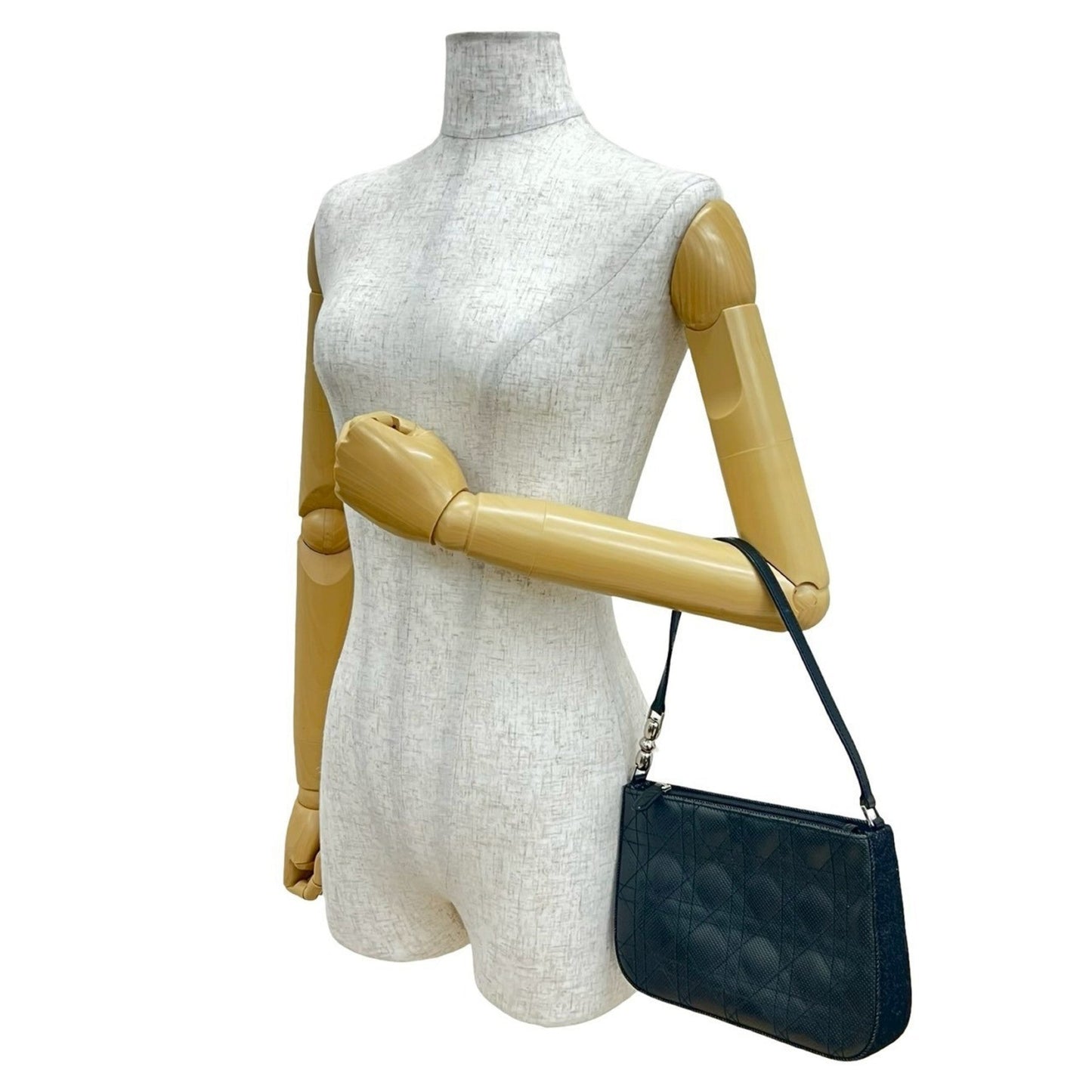 Christian Dior Black Leather Shoulder Bag ()