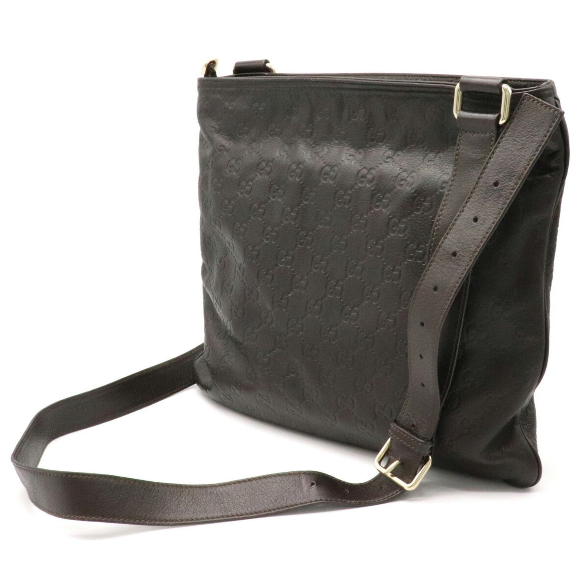 Gucci Brown Leather Crossbody Style 2