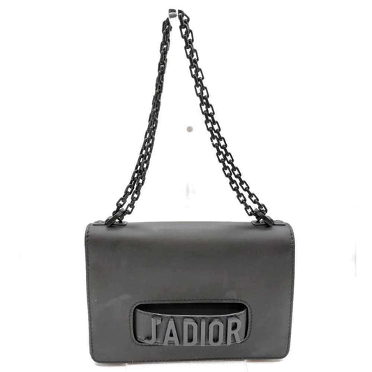 Christian Dior Black Leather Shoulder Bag ()