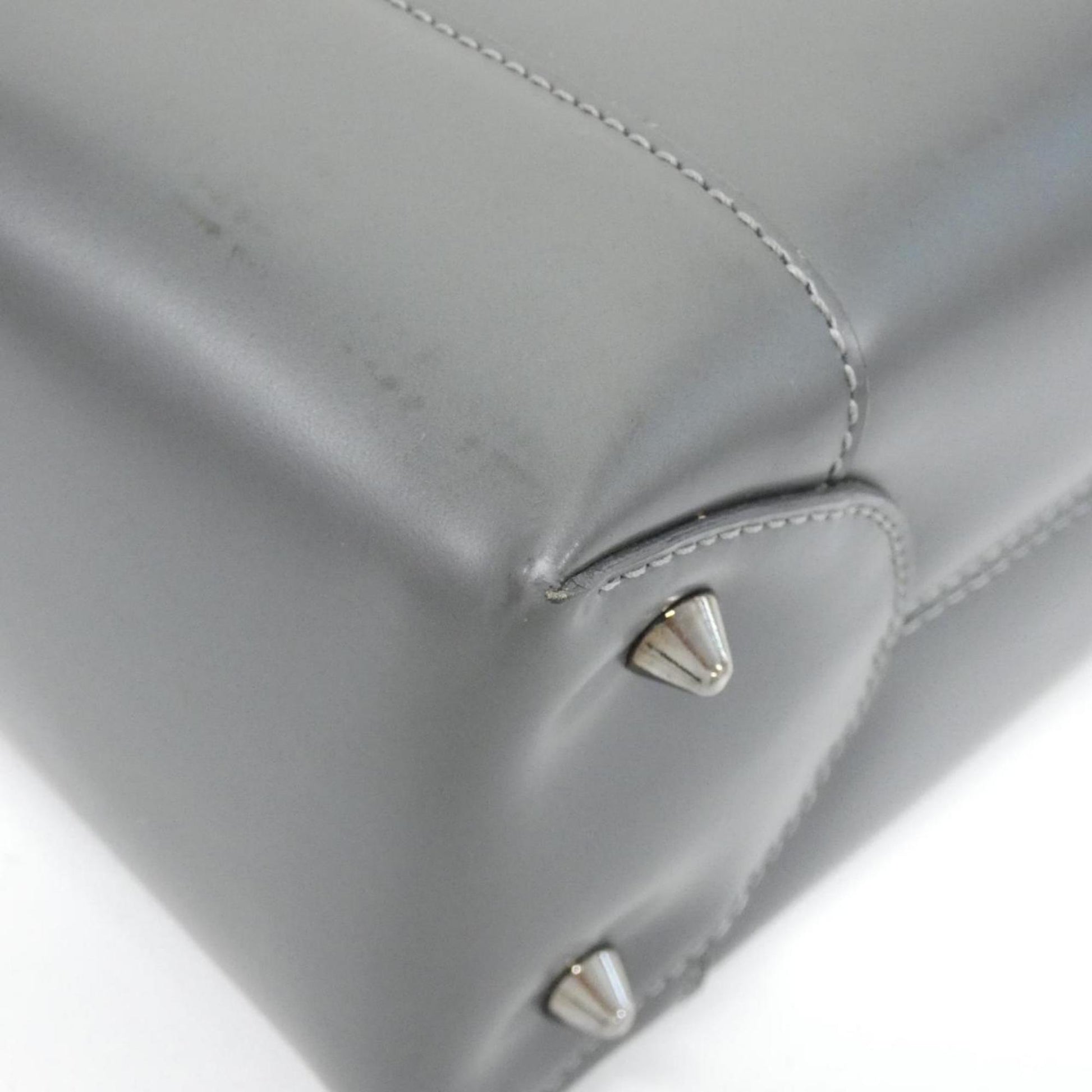 Christian Dior Gray Leather Handbag ()