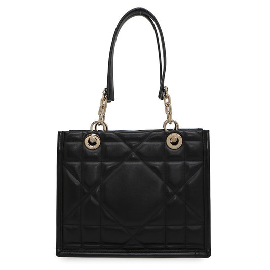 Christian Dior Black Leather Tote Bag ()