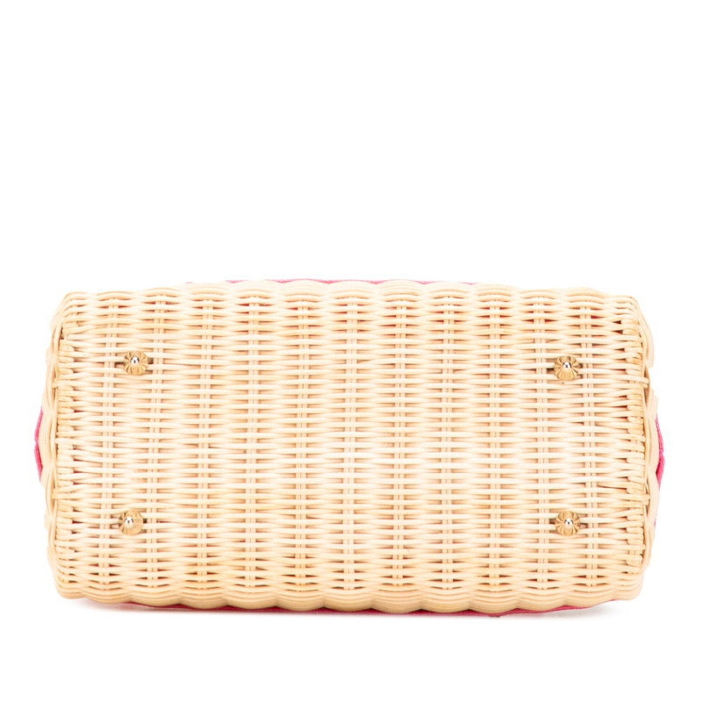 Christian Dior Lady Dior Beige Pink Canvas Leather Handbag Shoulder Bag ()