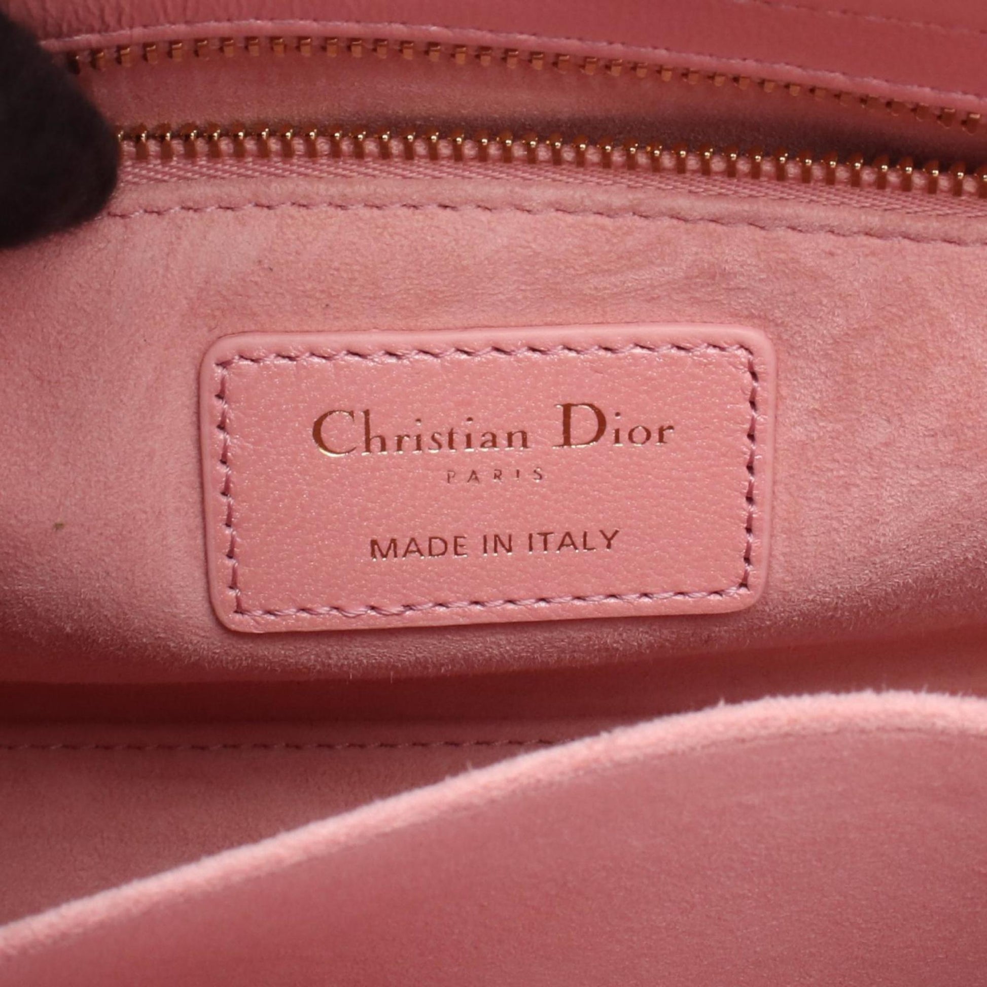 Christian Dior Pink Leather Handbag ()