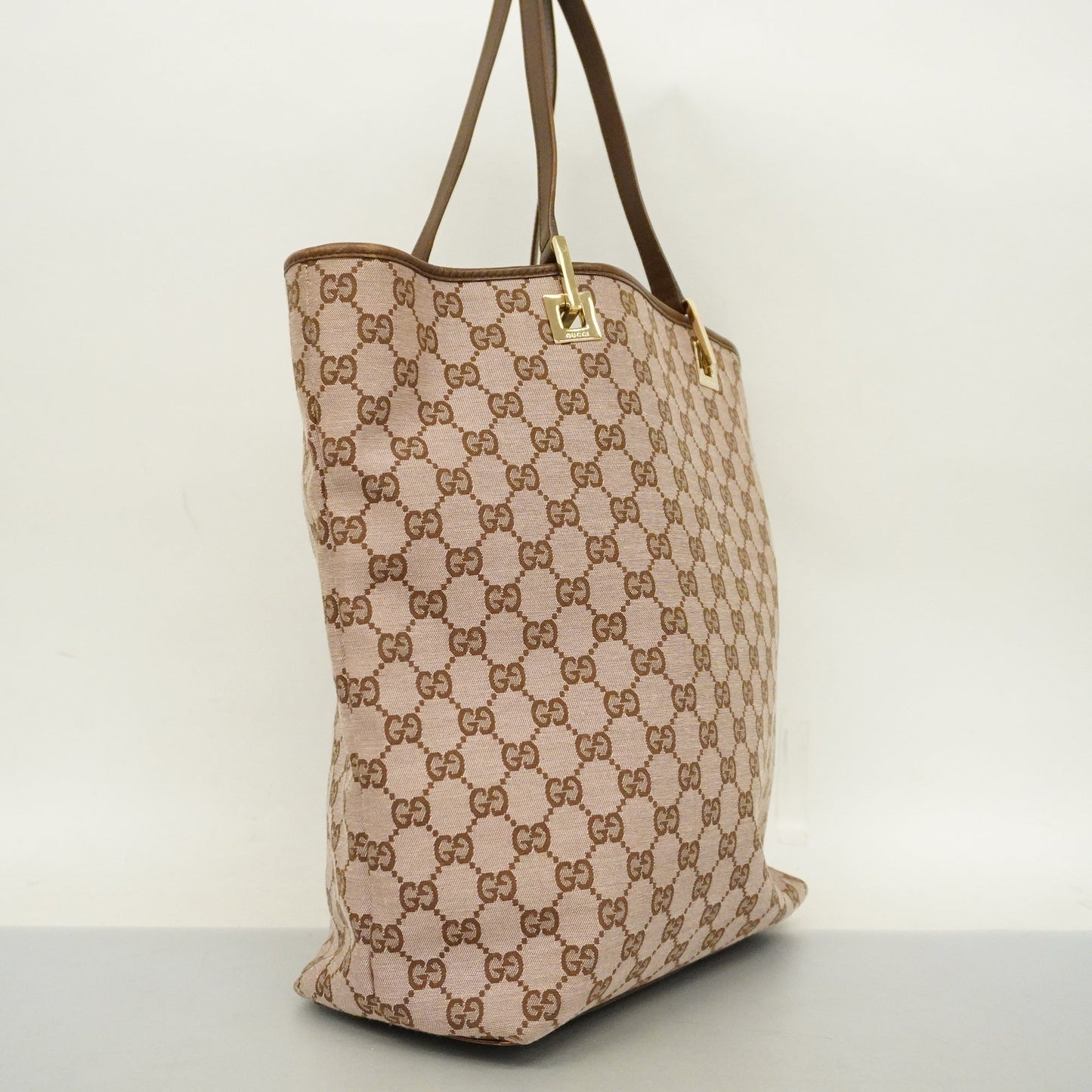 Gucci Leather Canvas Tote