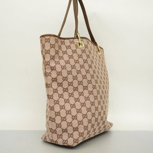 Gucci Leather Canvas Tote