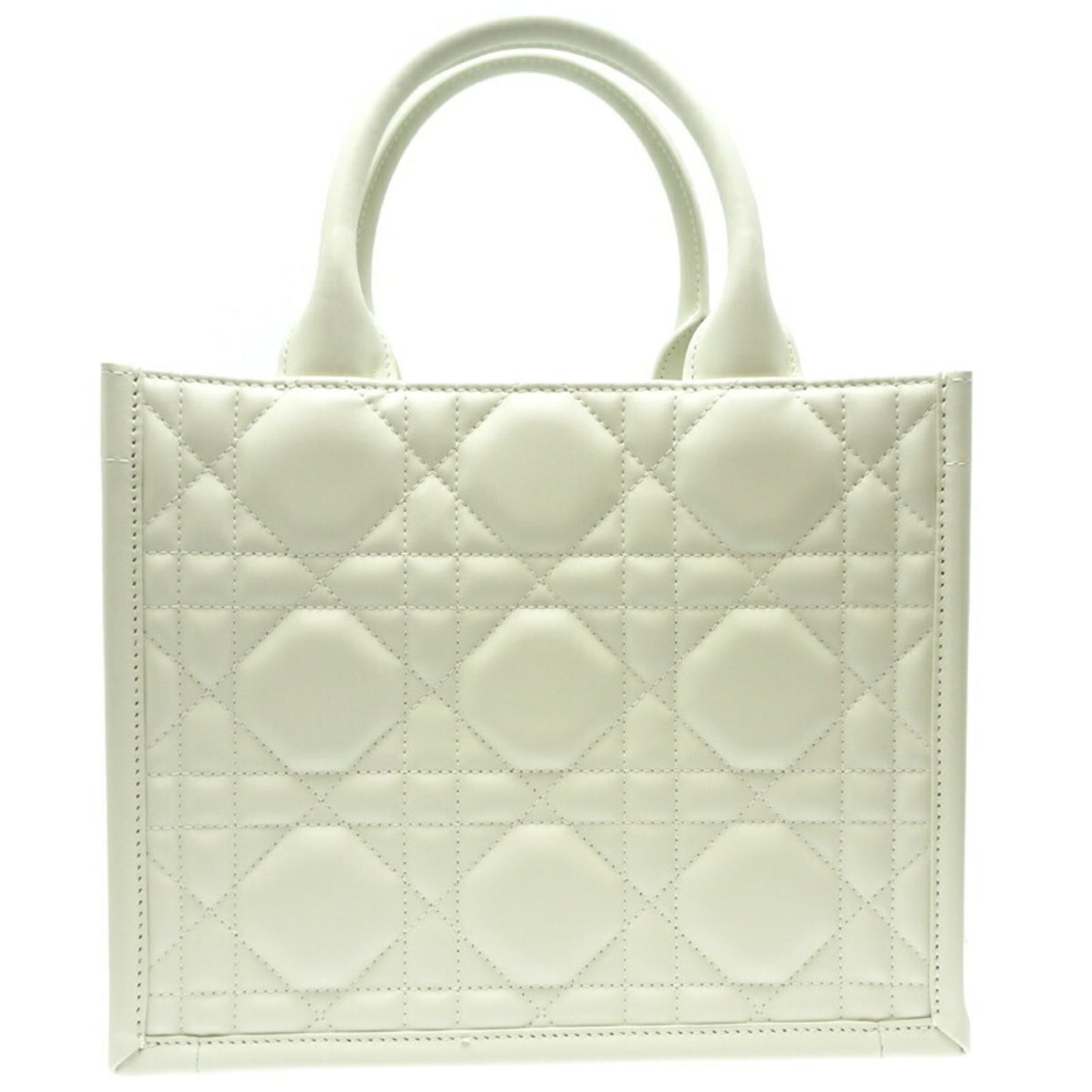 Christian Dior White Leather Tote Bag ()