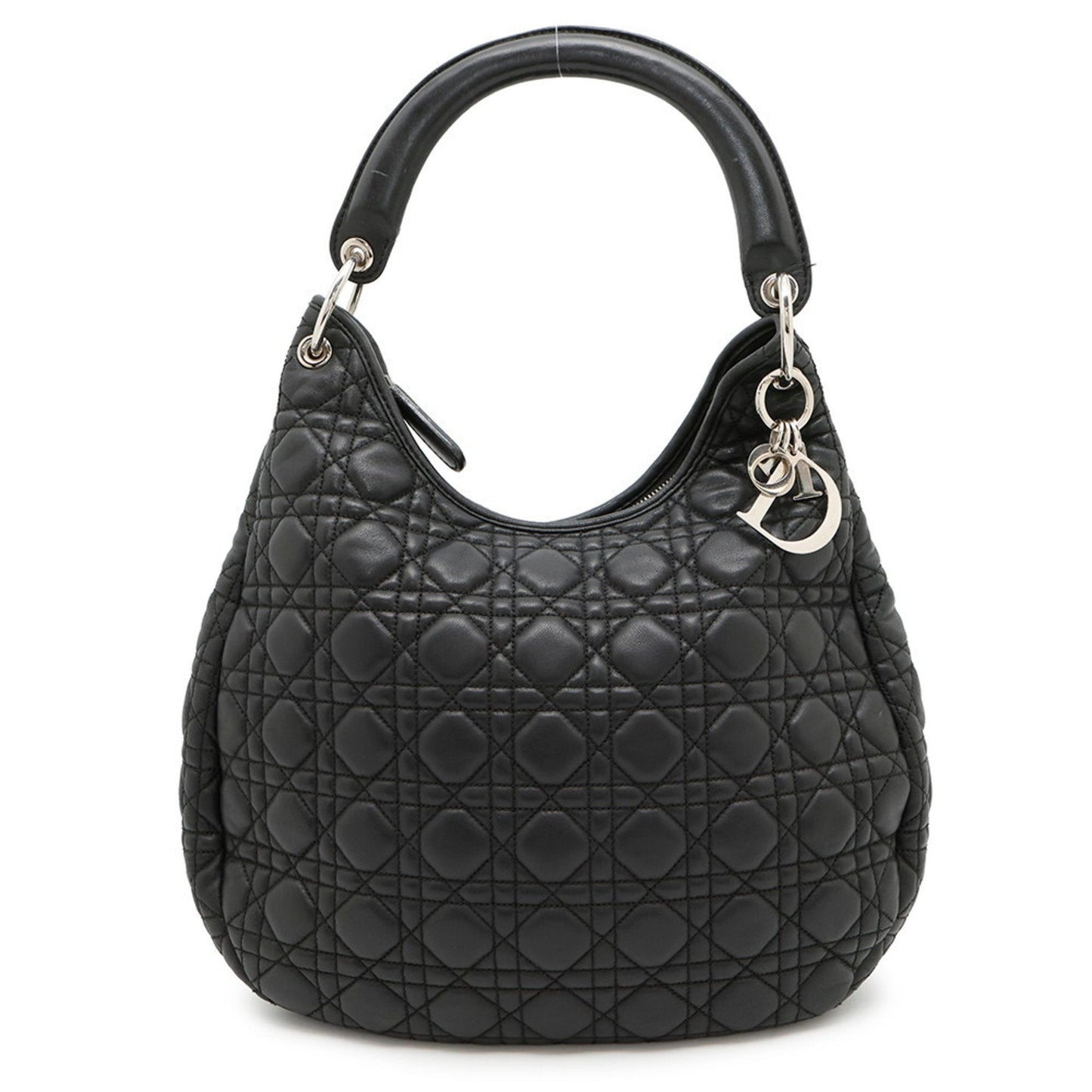 Christian Dior Black Leather Shoulder Bag ()