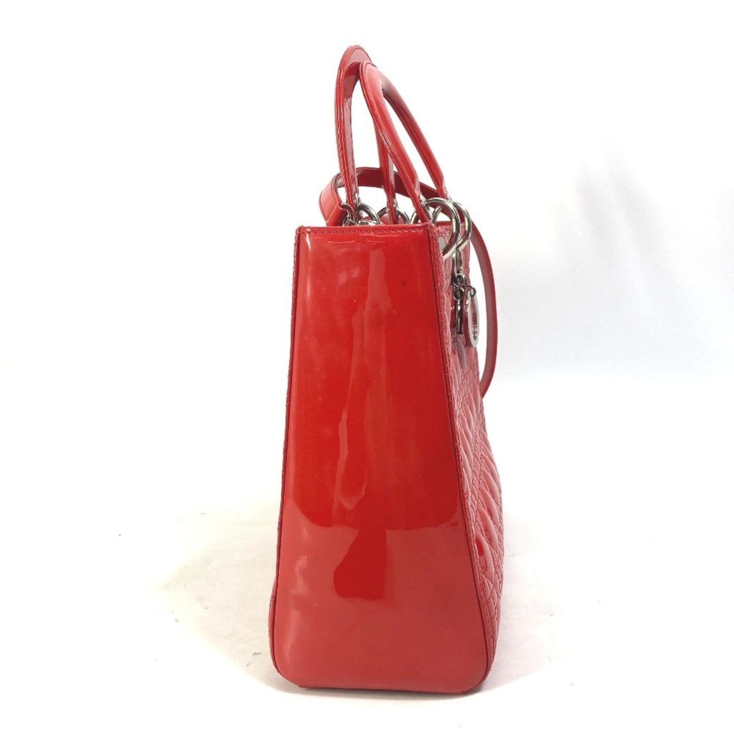 Christian Dior Red Color Leather Handbag Shoulder Bag ()