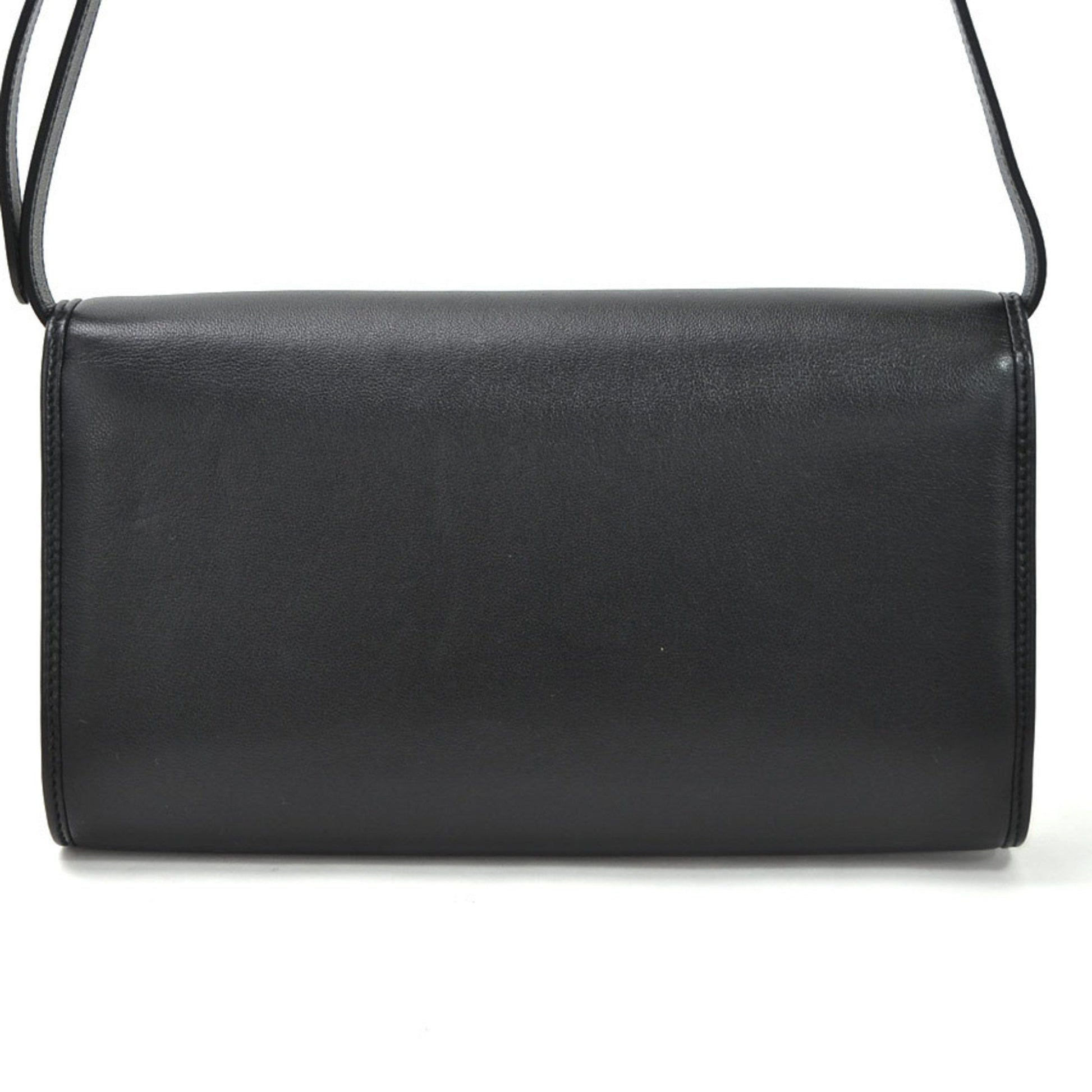 Gucci Interlocking G Black Leather Shoulder Bag