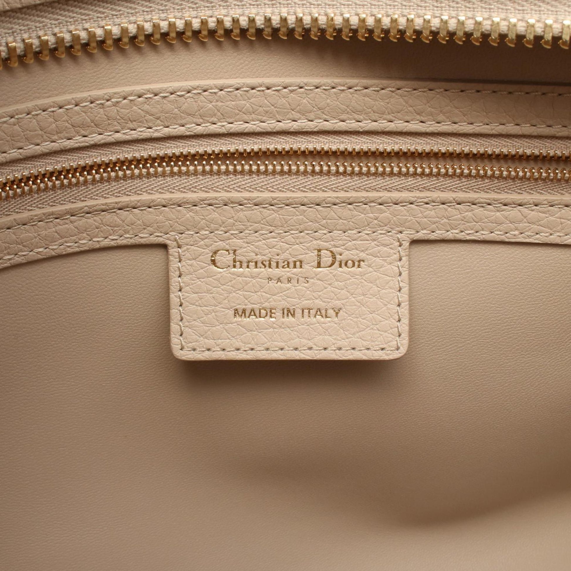 Christian Dior Beige Leather Handbag ()