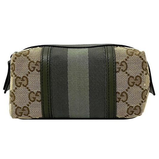 Gucci Leather Canvas Clutch