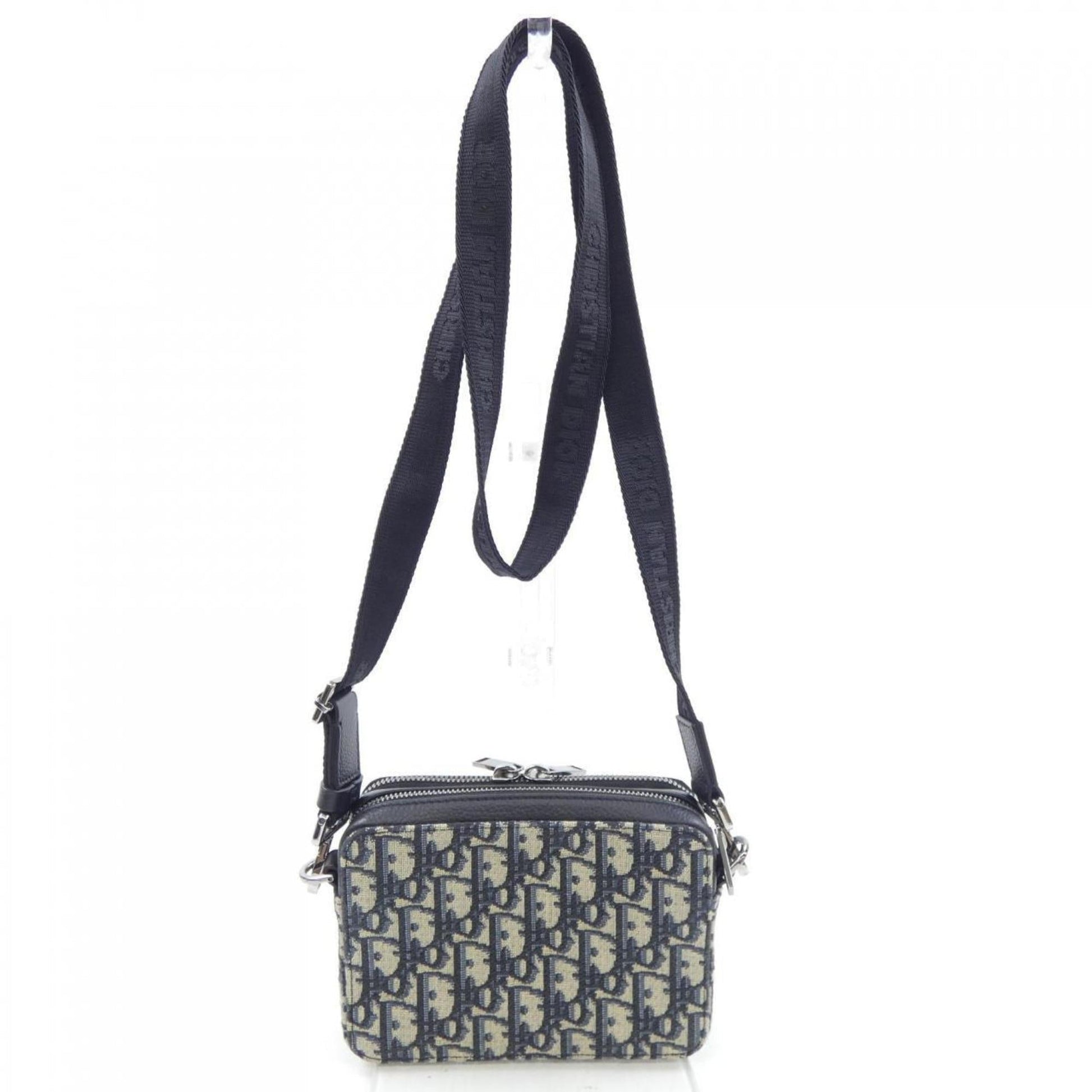 Christian Dior Beige Black Navy Handbag ()