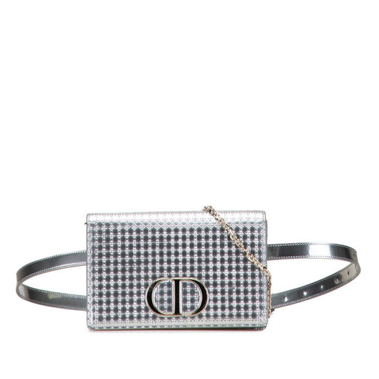 Christian Dior Silver Leather Shoulder Bag ()