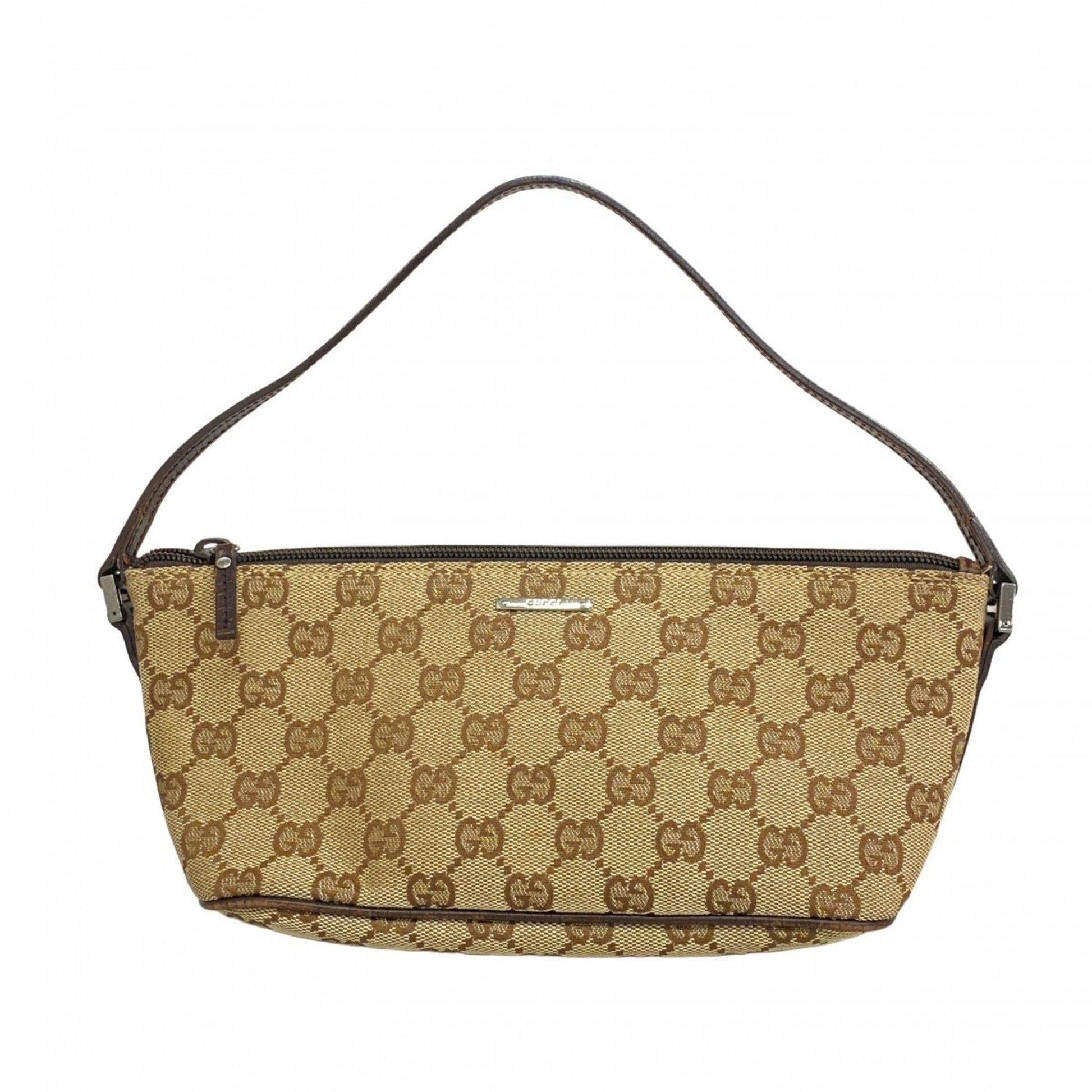 Gucci Leather Canvas Clutch