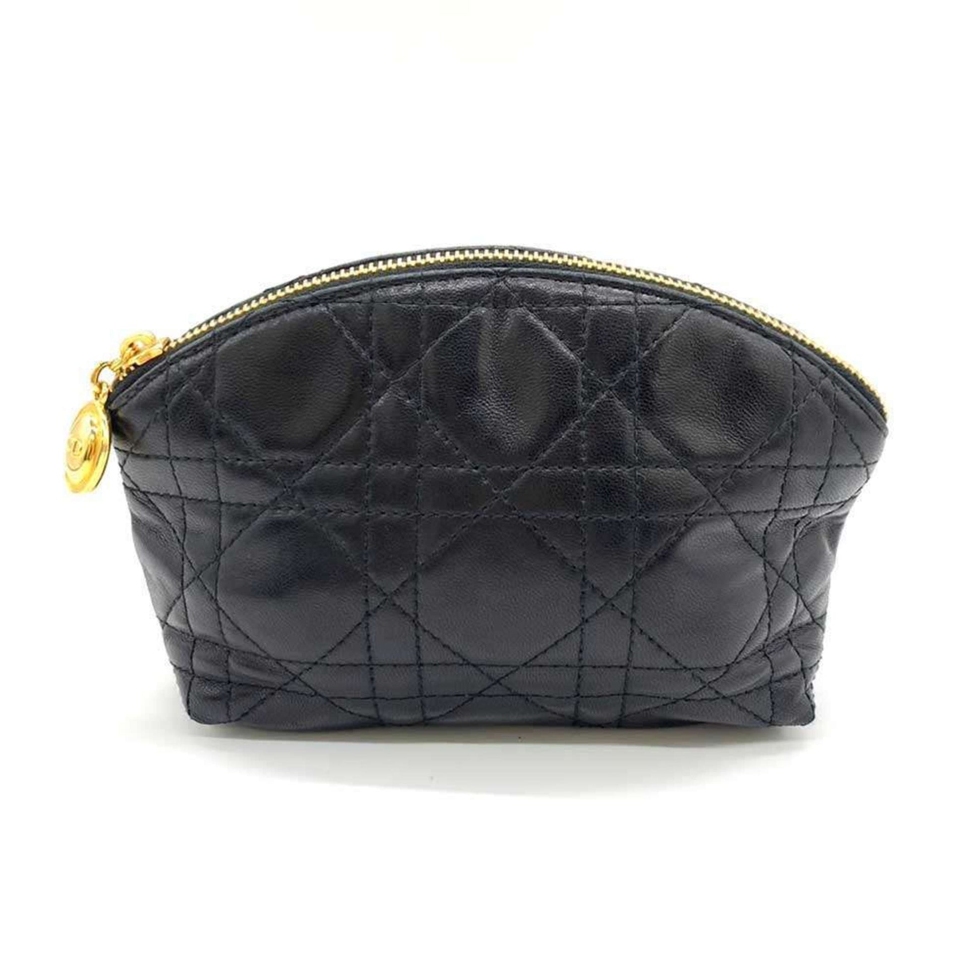 Christian Dior Black Leather Pouch ()