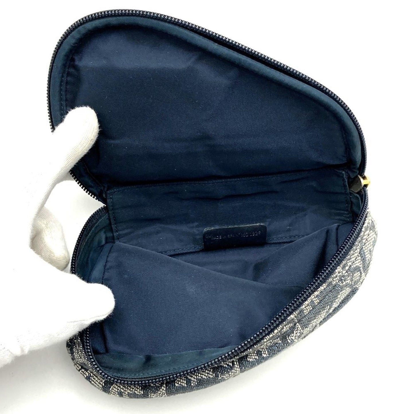 Christian Dior Navy Canvas Pouch ()