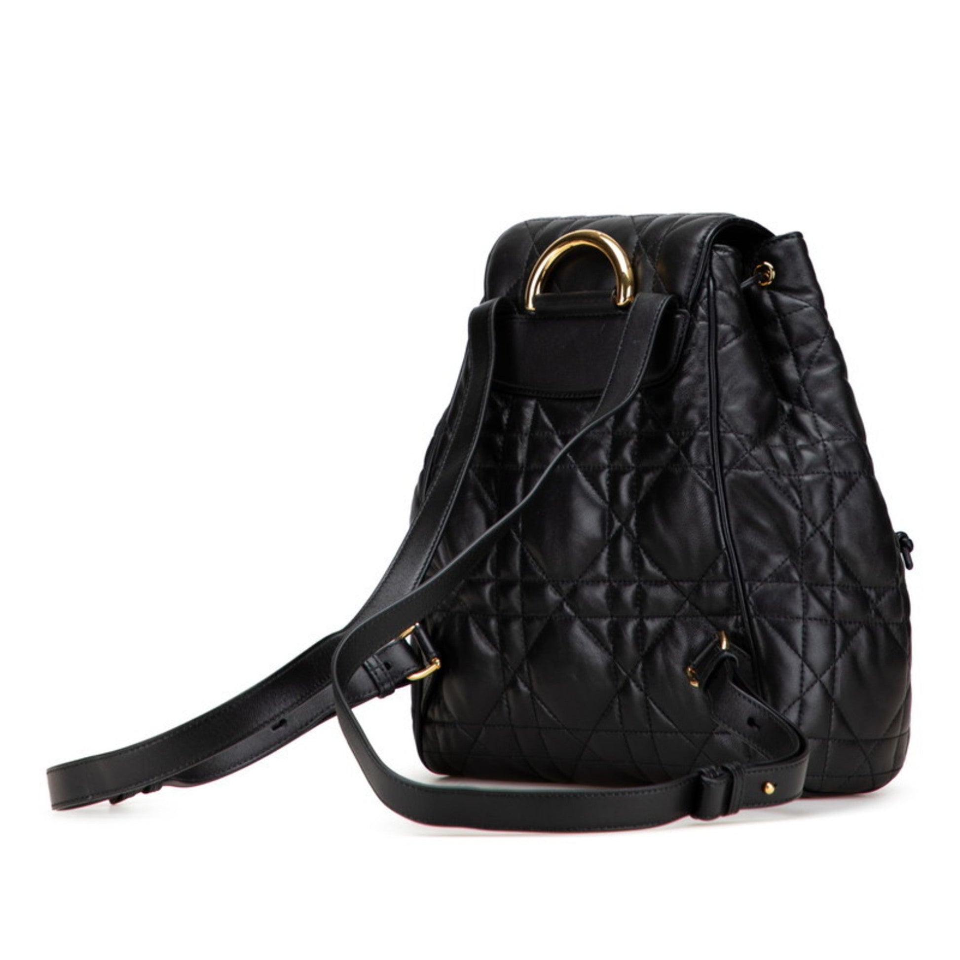 Christian Dior Black Leather Backpack ()